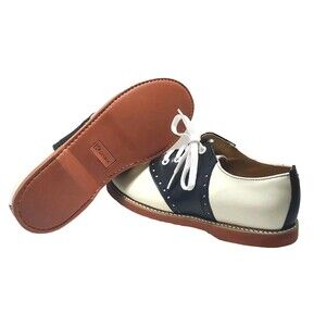 Kesco Saddle Shoes Women's 5.5 – Black & White Lace-Up Oxford Vintage Style